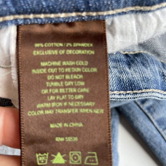 Kut from the Kloth Low Rise Jeans Womens 2 Blue Denim Katy Straight Stretch Y2K - Picture 8 of 12